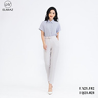 Quần tây âu công sở nữ lưng cao đai vuông sang trọng, vải tuyết mưa hàn, dày dặn ELIMAZ EQ21.021