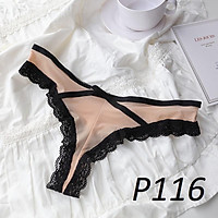 Quần Lót Lọt Khe Thun Lạnh Viền Ren Quyến Rũ P116