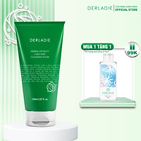 Sữa Rửa Mặt Tràm Trà Sạch Sâu, Kiềm Dầu Derladie Herbal Extract Care Deep Cleansing Foam 150ml