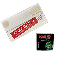 Bao Cao Su 0.01 mm Nhật Bản - Sagami Original 0.01 (Hộp 5 chiếc) - Mỏng Nhất Hiện Nay - Tặng Bcs Power Men (Hộp 3 Chiếc) - Che tên Sản Phẩm