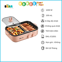 Nồi Lẩu Nướng BEAR DKL-C12D1 2 Trong 1 - Hàng Chính Hãng