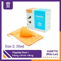 Cốc Nguyệt San Lunette Cao Cấp, Hàng chính hãng, Sản xuất tại Phần Lan, Màu Cam Hộp Hoa - Thương hiệu cốc nguyệt san được yêu thích tại 50 quốc gia