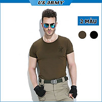 Áo Thun Nam Ngắn Tay Kiểu Lính Không Cổ US ARMY U229, Chất Liệu Cotton Thoáng Mát, Mềm Mịn, Mát, Bền Màu-HÀNG CHÍNH HÃNG