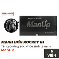 Viên uống Manup Sao Thái Dương - mạnh gấp 3 lần Rocket 1h - hàng chính hãng