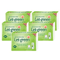 COMBO 5 GÓI BỔ SUNG GIẤY VỆ SINH ĐA NĂNG LET-GREEN 10*21 CM 700 TỜ