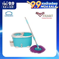 Bộ Lau Nhà 360 Độ Lock&Lock MOP-Q2-1 - Xanh Dương