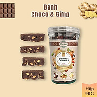 Bánh Healthy DARK CHOCOLATE & GỪNG mix hỗn hợp hạt Organic dùng tập luyện thể thao, gym, ăn vặt