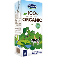 Sữa tươi Vinamilk Organic 100% không đường 1L - 09390