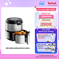 Nồi chiên không dầu Tefal 4.2 Lít - Vỏ thép - EY401D15 - Hàng chính hãng