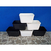CHẬU NHỰA NUÔI CÁ GUPPY, CÁI 7 MÀU - KÍCH THƯỚC 30x22x16, DUNG TÍCH 7L