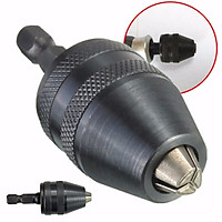 Drillpro 0.5-8mm 1/4 Inch Hex Shank Keyless Drill Chuck Screwdriver Impact Driver Adapter