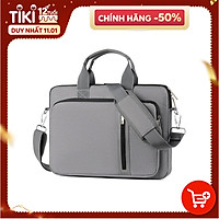 Cặp đựng laptop công sở cho nam, có dây đeo chéo tiện lợi, cặp văn phòng cao cấp, đựng máy tính 13 inch, 14 inch, 15,6 inch