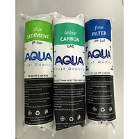 Bộ 3 lõi lọc nước Aqua số 1-2-3 dùng cho tất cả các máy lọc nước