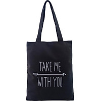 Túi Vải Đeo Vai Tote Bag Take Me XinhStore - Đen