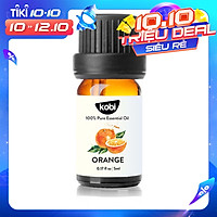 Tinh Dầu Cam Ngọt Kobi - Tinh Dầu Thiên Nhiên Nguyên Chất, Tinh Dầu Xông Phòng, Giúp Giảm Stress, Xua Đuổi Côn Trùng Và Khử Mùi Hiệu Quả, Thích Hợp Dùng Với Đèn Xông Và Máy Khuếch Tán Tinh Dầu (5ml)