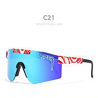 Kiểu Dáng Thời Trang Nam Quá Khổ TR90 Phân Cực Hố Viper Kính Mát UV400 Điều Chỉnh Shield Gafas De Sol 1 Ống Kính Nhiều Màu