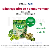 Bánh gạo ăn dặm Yummy Yummy Green Stage 2 vị nho và súp lơ