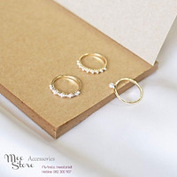 Set 3 nhẫn siêu xinh, nhẹ nhàng, nữ tính - Bộ nhẫn Mee Store - RS006