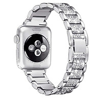 Stainless Steel Watch Band Apple Watch iwatch band 38MM 42MM 40mm 44mm Metal Diamond Bracelet Series 6 SE 5 4 3 2 1