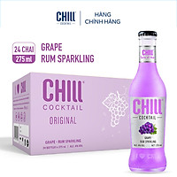 Thùng 24 chai Chill Cocktail nguyên vị 275ml/chai