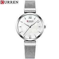 Curren Fashion Watch Women Exquisite 3 ATM Waterproof Quartz Watch Classic Stainless Steel Band Wrist Watch