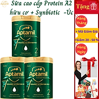 Sữa Tăng Cân Cho Bé Từ 6 Đến 12 Tháng Aptamil Essensis Protein A2 Hữu Cơ Số 2 NK Úc Giàu Dưỡng Chất Vitamin, Khoáng Chất, Omega-3, Men Vi Sinh Giúp Bé Phát Triển Toàn Diện Chiều Cao, Cân Nặng, Trí Não, Hỗ Trợ Tiêu Hóa Tốt, Tăng Hệ Miễn Dịch- 3 hộp x 900g