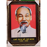 ẢNH CHÂN DUNG BÁC HỒ KÍNH YÊU -HỒ CHÍ MINH ( KHỔ 50*70CM - 60*85CM - 70*100CM)