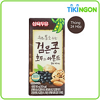 Thùng 24 Hộp Sữa Đậu Đen, Óc Chó, Hạnh Nhân Sahmyook Foods (190ml / Hộp)