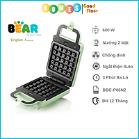 Máy Nướng Bánh Sandwich 2 In 1 BEAR DBC-P06N2 2L - Hàng Chính Hãng