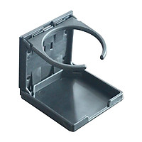 Folding Adjustable Drink Cup Holder Support - Universal fit for Car / Caravan / Truck / Ven / Boat / Yacht / Home - Plastic, Black