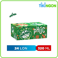 Thùng 24 Lon Nước Ngọt Có Gaz Mirinda Soda Kem (320ml/lon)