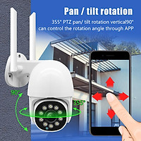 Waterproof Pan Tilt Wireless PTZ Security Camera 2-Way Audio Cloud Storage