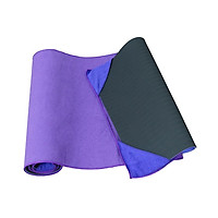 Khăn trải thảm yoga Vinsa cố định 4 góc phủ hạt cao su non ( tím )