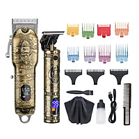 Hair Clippers Kit Cordless Close Cutting Electric Hair Trimmers Hair Cutting Tools Barbers Men Women Kids Clipper Set