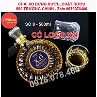Chai Thủy Tinh đựng rượu loại XO 500ML - Chai rượu 500ml, bình thủy tinh 500ml trong suốt