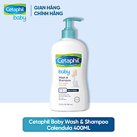 Sữa tắm gội dịu nhẹ cho bé Cetaphil Baby Wash & Shampoo with Organic Calendula 400ml