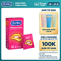 Bao cao su Durex Pleasuremax Hộp 12 Bao
