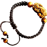 Vòng Tỳ Hưu Mắt Hổ Kết Dây Ngọc Quý Gemstones U30