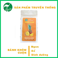 Bánh khóm cuộn Tư Bông túi 80g - món ăn vặt vị chua ngọt thơm ngon và tiện dụng chánh gốc Đồng Tháp