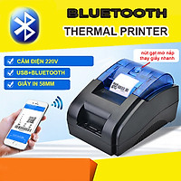 Máy in hóa đơn tính tiền Xprinter XP-58BU - kết nối Bluetooth không dây với điện thoại( hàng nhập khẩu)
