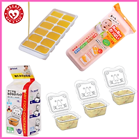 Dụng cụ chứa đồ ăn dặm (khay 12 ngăn & 10 hộp 50ml) + tặng 5 zipper 10x15cm