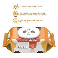 10 gói Khăn ướt Kin Kin 100 tờ Không mùi, an toàn tiện lợi thế hệ mới nhất