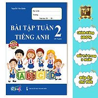 Sách - Bài Tập Tuần Tiếng Anh dành cho học sinh lớp 2 cả năm (1 cuốn)
