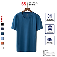 Áo Phông Nam Ngắn Tay 5S (6 Màu), Chất Liệu Cotton Mềm Mại, Thấm Hút, Kiểu Dáng Trẻ Trung, Năng Động (TSO21004)