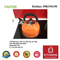 Ấm đun nước bếp từ Faster 2.5L màu cam