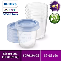 Cốc trữ sữa Philips Avent dung tích 180ml/cốc