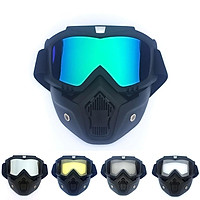 Men/Women Retro Outdoor Cycling Mask Goggles Snow Sports Skiing Full Face Mask Glasses