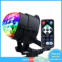 Đèn Nháy Theo Nhạc Led Cầu Hiệu Ứng 7 Màu Siêu Đẹp, Đèn Bay Phòng Cao Cấp Cho Phòng Karaoke Phòng Ngủ Có Remote Điều Khiển Từ Xa Tiện Lợi - Vận Chuyển Miễn Phí Toàn Quốc