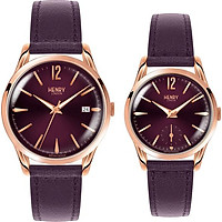 Đồng Hồ Đôi Dây Da Henry London HL39-S-0080 - HL30-US-0076