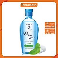 Nước tẩy trang sạch thoáng Senka A.L.L.Clear Water Fresh 230ml